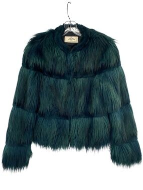 Urban Code Faux Fur Coat Teal Green